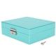 thumbnail image 1 of Caja para joyería Nikou de PU portátil 18 x 16 x 6,2 cm, 1 of 9