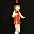thumbnail image 2 of 8295 Singer Girl Hand Personalized Christmas Ornamenet, 2 of 3