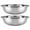 Silver, variant on Pungan stainless steel bowl Stainless Steel Mixing Bowls 2pcs for Cooking and Baking,11.02"X11.02"X3.35"