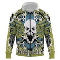 thumbnail image 1 of Sudadera con capucha y cremallera para hombre y mujer, ropa de calle con estampado 3D de calavera, estilo Harajuku, informal, primavera y otoño, 2024, 1 of 6
