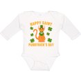 thumbnail image 3 of Inktastic St. Patrick's Day Happy Saint Purrtrick's Day Boys or Girls Long Sleeve Baby Bodysuit, 3 of 5