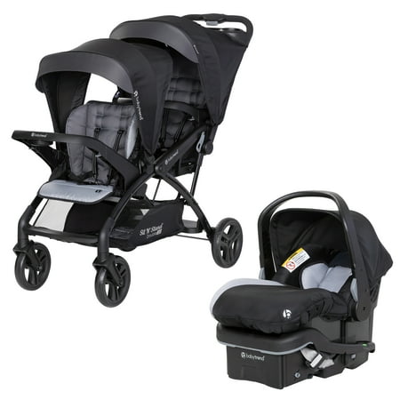 Baby Trend Sit N Stand Double Stroller with EZ-Lift Plus Car Seat, Stormy