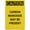 Warning Sign 5, variant on Caution Car Wheels Must Be Chocked Sign, 8"x12" UV Printed Rust-Free Aluminum Yard Sign, Alert Sign for Home Business Driveway