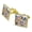 Gold, variant on Dogs Cats Fun in the Sun Selfie Square Cufflink Set - Silver or Gold