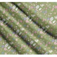 thumbnail image 3 of Soimoi Green Cotton Poplin Fabric Heart & Unicorn Kids Print Fabric by the Yard 56 Inch Wide, 3 of 7