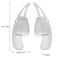 thumbnail image 2 of Pair Silver Tone Steering Wheel Shift Paddle Shifter Cover for Audi A3 A4L A5 A8 S3 S5 Q5 R8 Q7 TTS Aluminum Alloy, 2 of 6