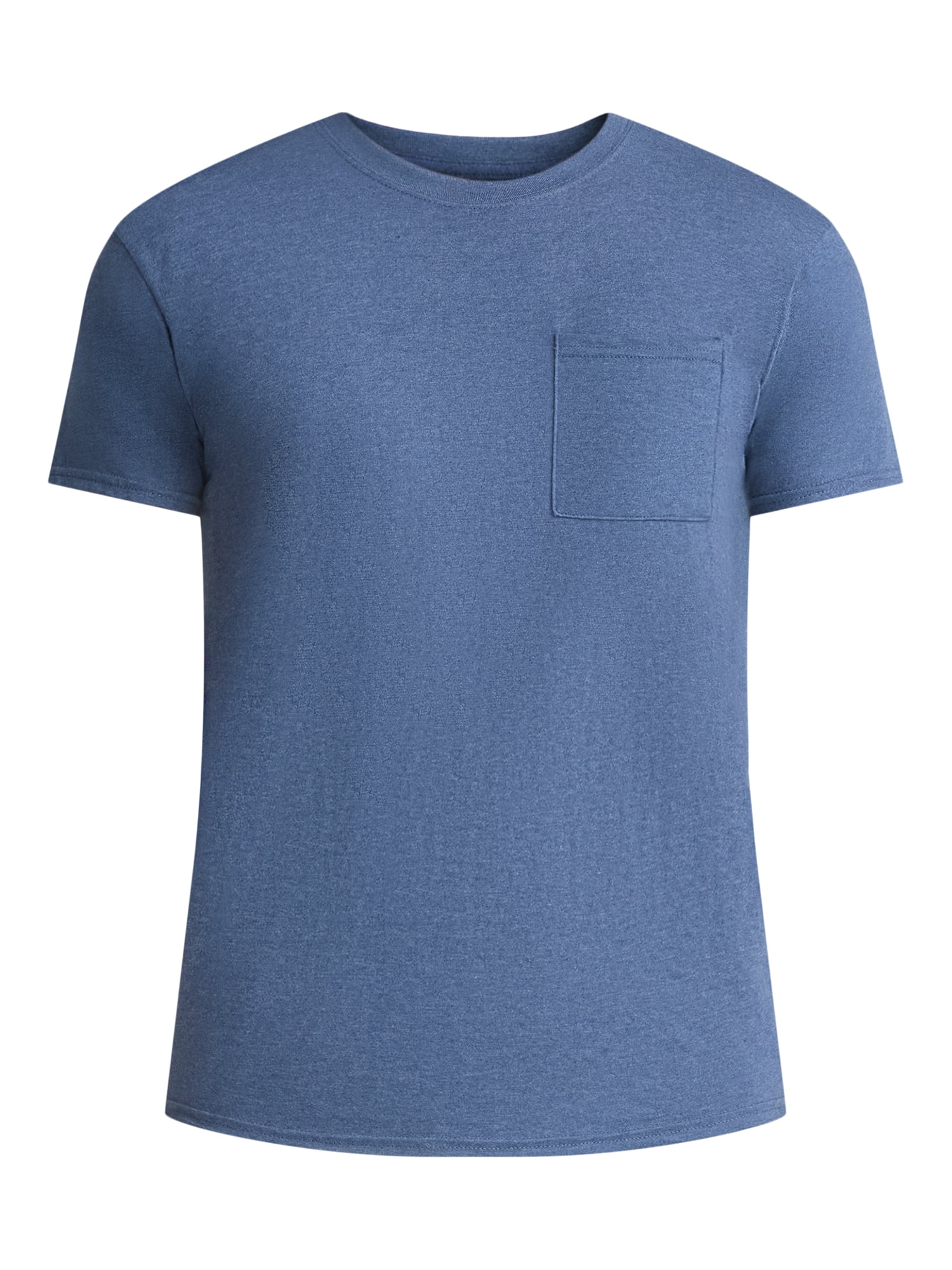 Athletic Works Men's and Big Men's Cotton Pocket Tee, Sizes XS-5XL and Tall Sizes