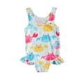 thumbnail image 1 of Baby Girls One Piece Swimsuit Ruffle Sleeveless Backless Bikini Swimwear Bathing Suit 0-3Y MHX, 1 of 5