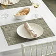 thumbnail image 5 of Sm:)e Blue Placemats Set of 4 - Heat Resistant Non-Slip Place mats for Dining Table, Washable Durable PVC Table Mats, 5 of 7