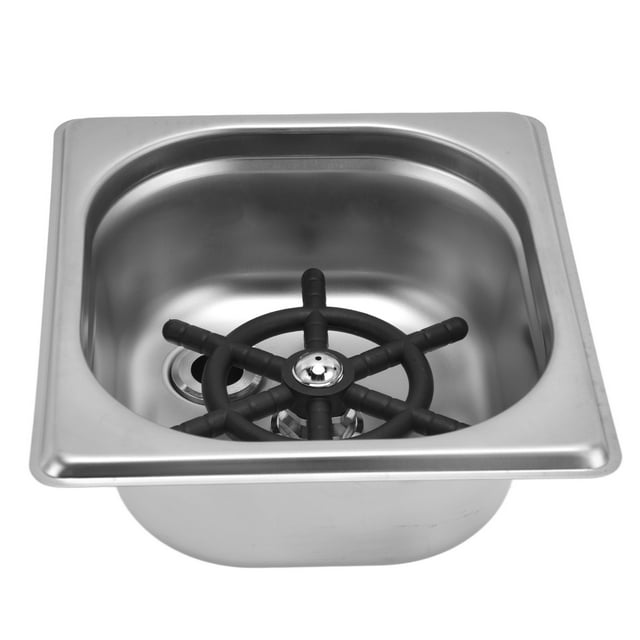 CHICIRIS Glass Rinser Stainless Steel Automatic Cup Washer Cleaner for Bar Pub Restaurant Coffee Shop Hotel,Cup Rinser