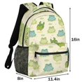 thumbnail image 3 of Mochila Kaifanee Frog impermeable de 16 pulgadas para mujeres, hombres y niños, 3 of 8