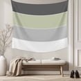 thumbnail image 5 of Grey Green Striped Tapestry for Bedroom Wall Hanging Tapestry, Farmhouse Modern Ceiling Backdrop Tapestries Poster Blanket Wall Decor for Teens Room Living Room Dorm 59" x 90", 5 of 8