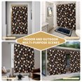 thumbnail image 5 of White Pumpkins Fall Shower Curtain - Water Repellent Fabric Shower Curtains Washable, Thanksgiving Maple Leaves Black Decorative Polyester Cloth Bathroom Curtains Modern Bath Decor 72"x84", 5 of 8