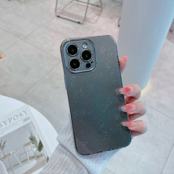 Mantto for iPhone 11 6.1 Inch Sweet Cute Blingbling Case for Girls Women Ladies, Ice Crystal Jelly Glitter Shining Soft TPU Shockproof Cover Case for iPhone 11, Gray