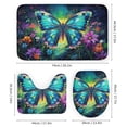 thumbnail image 3 of Wildflowers Butterfly Shower Curtain Sets with Rugs 4 Piece Rustic, 3 of 8