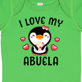 thumbnail image 4 of Inktastic I Love My Abuela with Cute Penguin and Hearts Girls Baby Bodysuit, 4 of 5