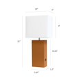 thumbnail image 3 of Lámpara Elegant Designs LT1053-TAN Moderna de Cuero con USB Color Tan, 3 of 7