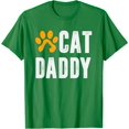 thumbnail image 1 of Cat Daddy Happy Birthday Step Dad Fathers Day Gift Cat Lover Shirt Cat Dad Gift Animal Lover Tshirt Best Gift For Dad Cat Father T-Shirt, 1 of 1