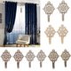 thumbnail image 5 of 2 Pieza Titulares Tieback Ganchos de Cortina Colgante de Pared Percha para Abrigos Decoración Plata, 5 of 9