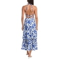 thumbnail image 2 of Milly womens  Flowers of Spain Linen-Blend Midi Dress, 10, White, 2 of 3
