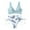 Light Blue, variant on ibuvkizy Women Bikini Swim Top Tankinis Swimsuits for Women,Fashion Leaf Print Sexy Split Two Piece Swimsuit Padded Swimsuit Tops Ladies Girls Summer