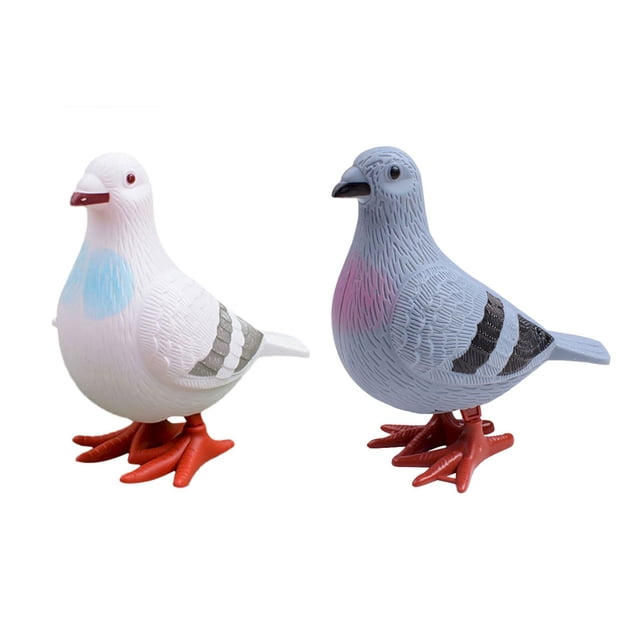 BINGLI Pigeon Wind up Toys Dove Clockwork Pigeon Toys for Kids Jumping Simulation Early Pigeon Clockwork Toys Kid Mini Pigeon Toys Party Favors Ornament, Random Color