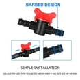 thumbnail image 3 of SHAR 10PCS 1/2 Hose Irrigation Fittings Barbed in Line Valve Garden Irrigation Connector, 3 of 6