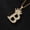 B, variant on EGNMCR Necklaces & Pendants Ladies Diamond Necklace With 26 English Diamond Couple Necklace Alphabet necklace