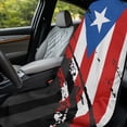 thumbnail image 3 of Bulopur Patriotic Front Car Seat Towel for Men Puerto Rican Flag Multifunctional Car Seat Sweat Protector with Storage Bag for Summer Holiday Washable Fit SUV Sedan Truck 1pcs, 3 of 8
