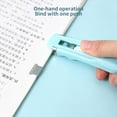 thumbnail image 3 of Push Clip Stapler Strong Binding Not Harm Paper Anti-slip Binder Clips Paper Fixing Stapler Office Supplies, 3 of 7