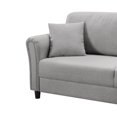 thumbnail image 5 of BSHTI 2 Seater Modern&nbsp;Couch Sofa,Linen Blend Upholstery,Slightly Rolled Arms,Tapered Legs,Featuring Minimalism Standard Sofa Couch(Light Grey), 5 of 17
