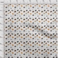 thumbnail image 4 of oneOone Cotton Silk White Fabric Floral & Puppies Dress Material Fabric Print Fabric By The Yard 42 Inch Wide, 4 of 5
