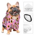 thumbnail image 3 of Cauagu Funny corn spider web A Pattern Winter Pet Hoodie Sweatshirts- Dog Hoodie Sweater with Leash Hole - Cute Dog Hoodie - Pet Clothes Puppy Cat Custume -X-Small, 3 of 8