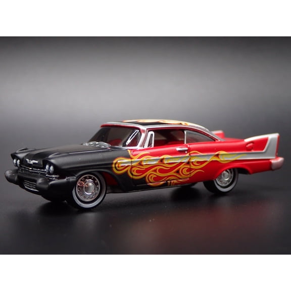 Open Box 1958 58 PLYMOUTH FURY FLAMES 1:64 SCALE COLLECTIBLE DIORAMA DIECAST MODEL CAR