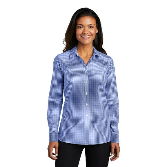 Port Authority Ladies Broadcloth Gingham Easy Care Shirt LW644