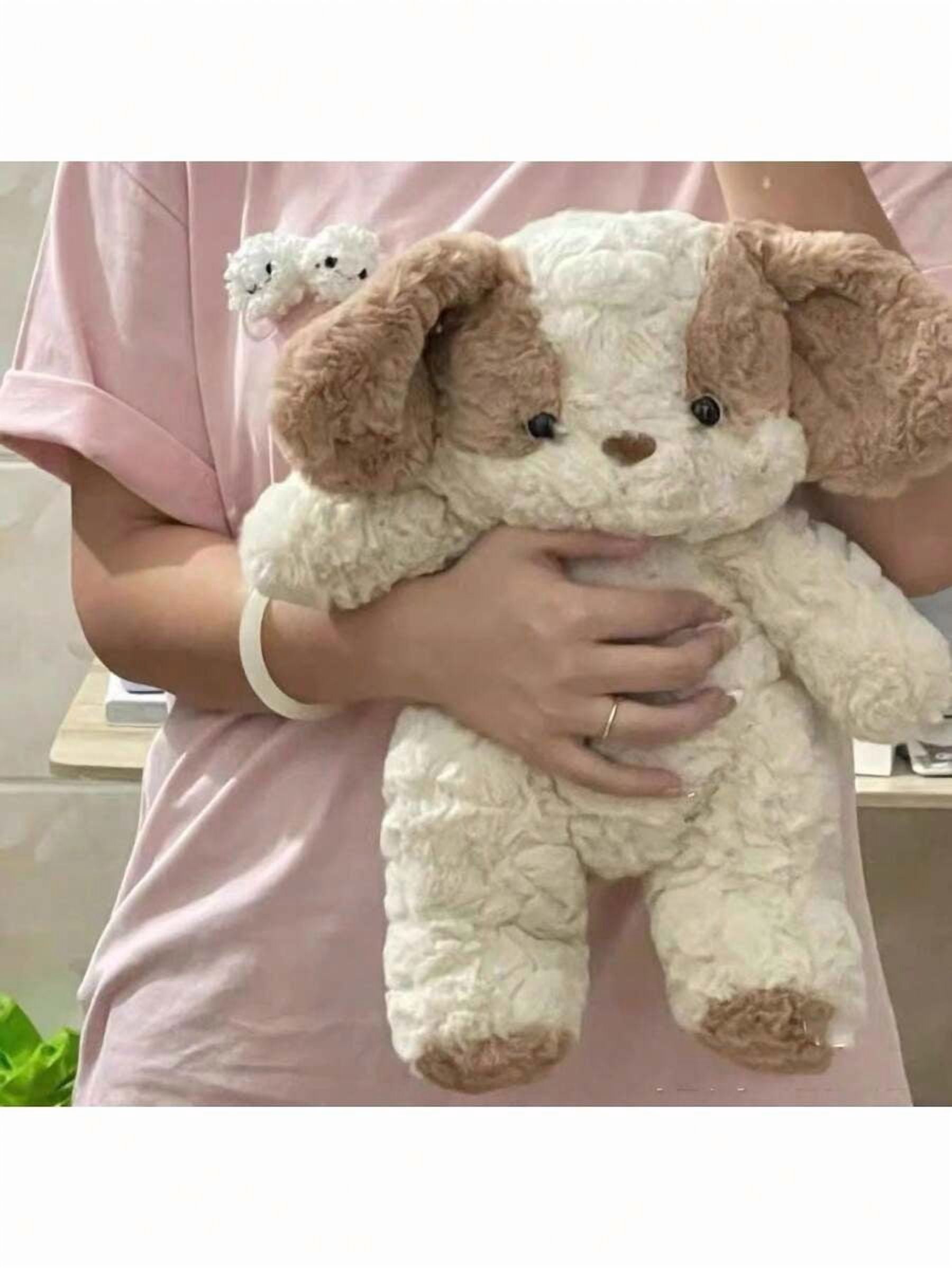 Good Night Puppy Plush Doll Pillow, Cute Stuffed Animal Doll, Soft Plush Dog Doll, Gravity Weighted Plush Doll, Gift For Girlfriend/Boyfriend, Unisex, Cute Animal Pillow, Home Decor Plush Doll,