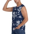 thumbnail image 3 of Lsque Dragon Print Men's Cotton Blend Sleeveless Muscle Shirts (S-3XL)- Moisture Wicking, Odor Protection, UPF 30+,Small, 3 of 8