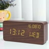 CALIDAKA LED Silent Watch Unique Cube Decor Voice Control Multifunction Alarm Clock