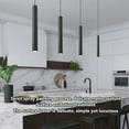 thumbnail image 3 of Wind Chime Pendant Light Shell, Easy Installation Wind Chime Pendant Lamp Black  for Bedroom, 3 of 8