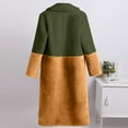 thumbnail image 5 of Olyvenn Stylish Women Winter Warm Coats Faux Coat Warm Furry Faux Jacket Long Sleeve Outerwear Cold Weather Thicken Furry Lined Thermal Down Overcoat Coffee 12, 5 of 7
