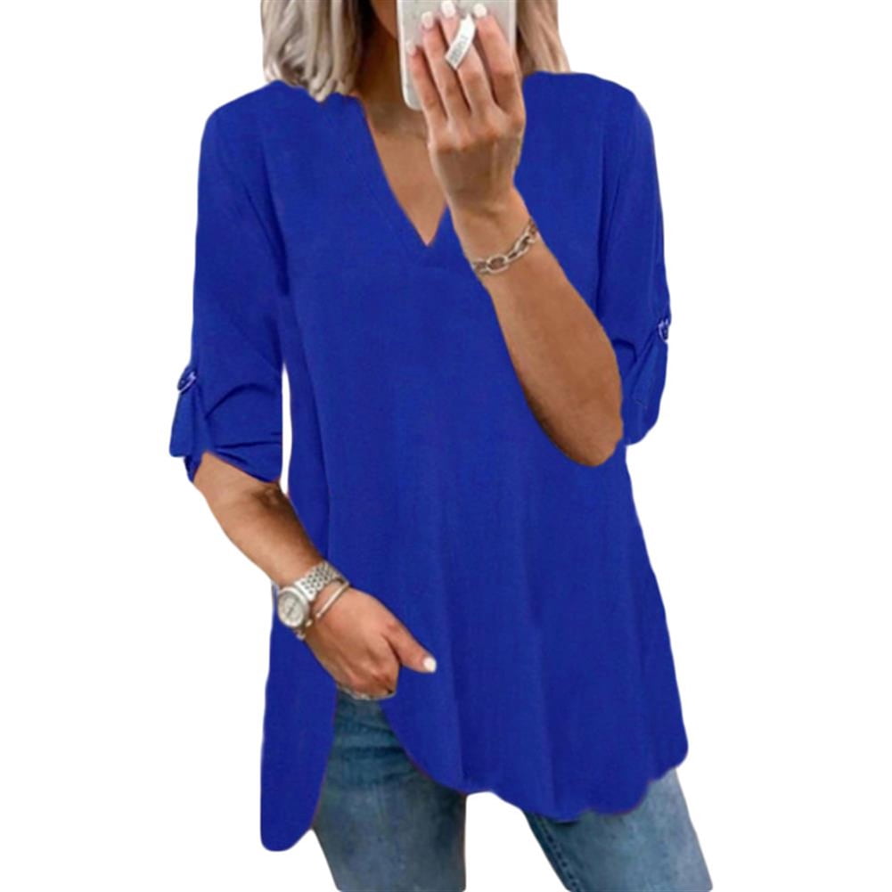 blouse T-shirt Royal blue 
