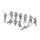 thumbnail image 3 of 11 figuras en miniatura, figuras de personas en miniatura, accesorios para casa de muñecas sin pintar 5 centímetros, 3 of 9