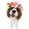 thumbnail image 2 of FELTECHELECTR guirnalda para mascotas, diadema de flores para perros y gatos, guirnalda de flores artificiales, decoración para fiestas., 2 of 3