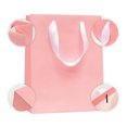 Pink Euro Tote Gift Bags 3 Pack Large Paper Gift Bag With Ribbon