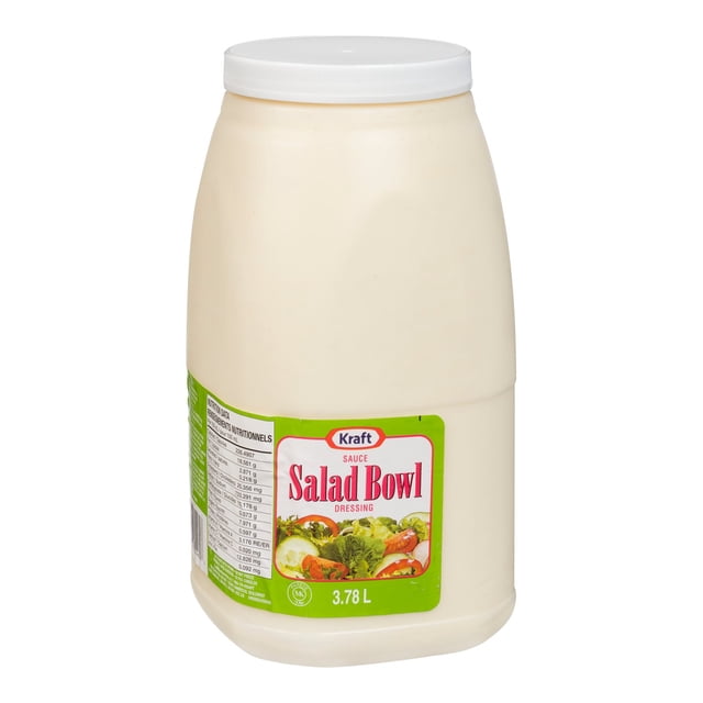 Kraft Bol à Salade avec Vinaigrette / 3,78l/unité, 2 Unités/caisse