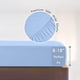 thumbnail image 5 of Blue Full Cover Duvet Set with Pillowcases, Anti-Slip Fixed Bed Cover, Soft Fiber, 138x190x30cm, 5 of 7
