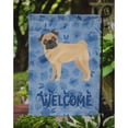 thumbnail image 3 of Carolines Treasures CK6042GF Pug Welcome Flag Garden Size Small multicolor, 3 of 3
