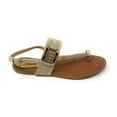 thumbnail image 2 of Victoria K Women's Side Buckle and Rhinestone Sandals, 2 of 4