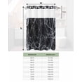 thumbnail image 6 of No Hook Shower Curtain with Snap in Liner, Halloween Spider Web Black Hotel Shower Curtains for Bathroom, Washable Shower Curtain Liner Set with Mesh Top Window, 72"x72", 6 of 6
