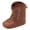 Coffee, variant on WUANDIXFA Baby Boys Girls Western Cowboy Boots Moccasins High Top Booties Toddler Soft Sole Non-Slip First Walker Crib Shoes (Brown, 4.5)